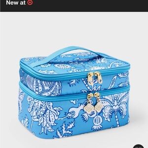 Floral Vines Soft Sided Vanity Case Blue - Roller Rabbit x Target